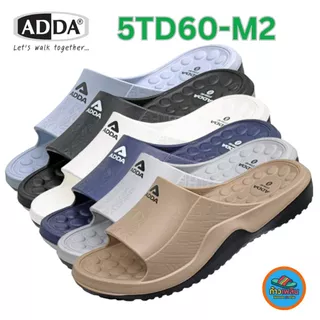 ADDA 5TD60-M2 2density รองเท้าแตะแบบสวมสำหรับผู้ชาย เบอร์ (7-10) พื้นสองชั้น นุ่ม สบายเท้า