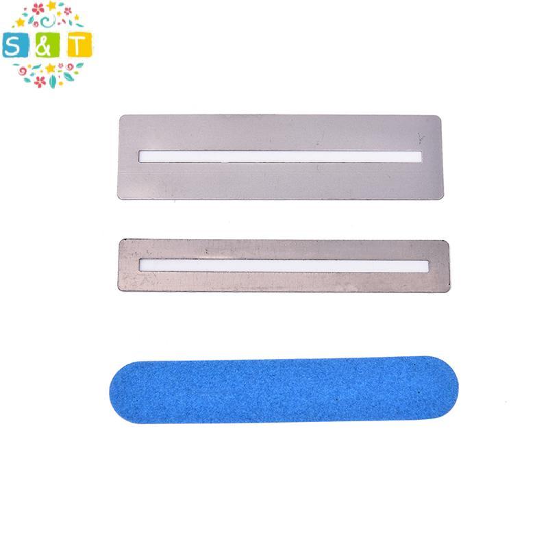 [S&T] Guitar fret Repairing Tool Set Stainless Steel Protector shims & Polishing {th}