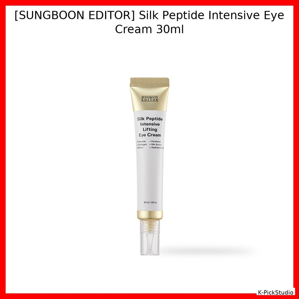 [SUNGBOON EDITOR] Silk Peptide Intensive Eye Cream 30ml / ครีมบํารุงรอบดวงตาเกาหลี / สูตรต่อต้านวัย 