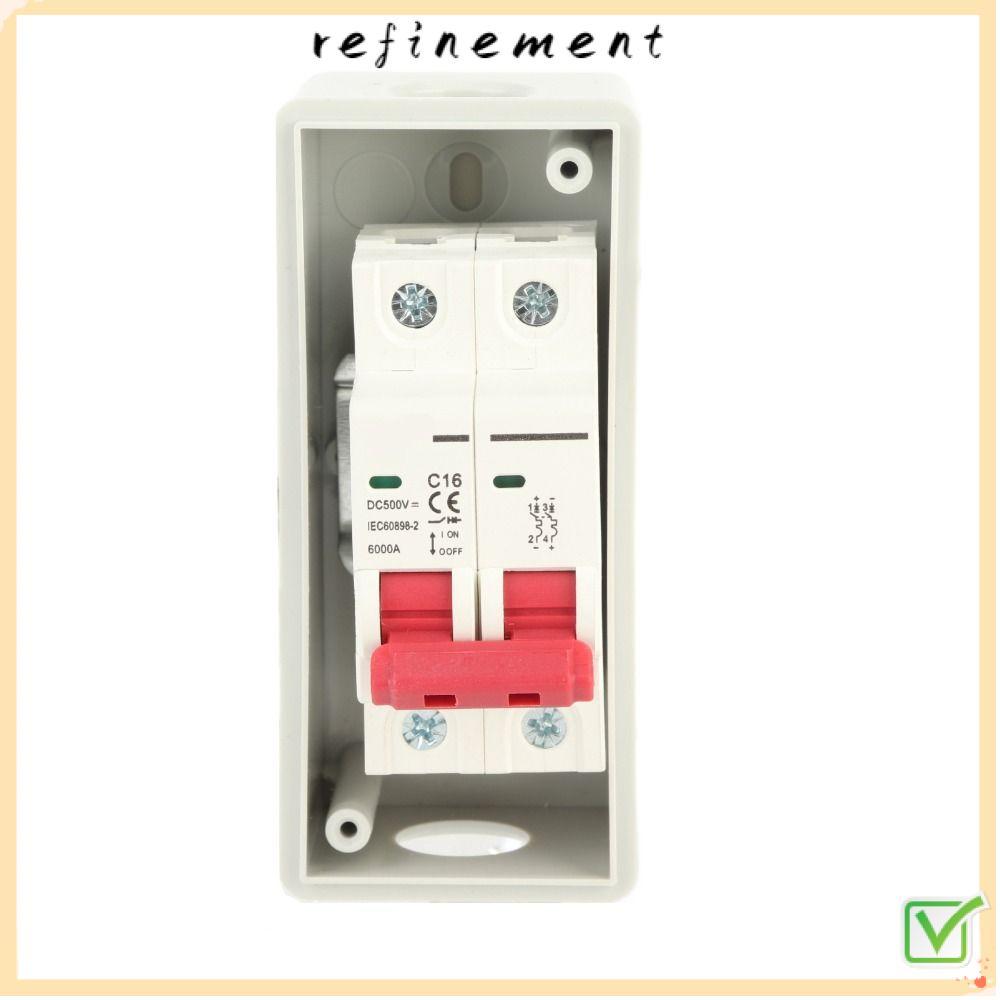 REFINEMENT Disconnect Switch, DC500V 16A/20A/32A/40A/63A PV Disconnect Switch, Miniature IP65 DC Iso