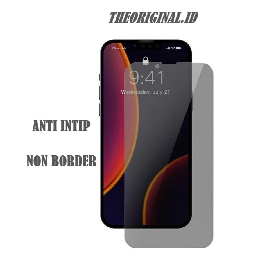 กระจกนิรภัย Anti Spy iPhone 17 Pro Max air Plus 18 mini 19 20 พับพลิกป้องกันรอยขีดข่วน Anti-intip Gl