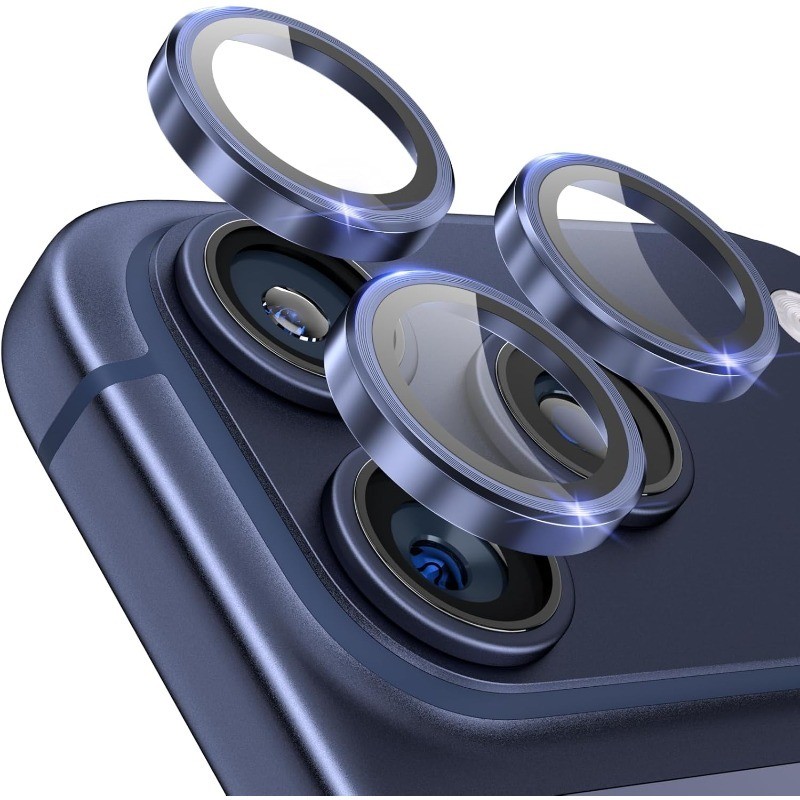 6pcs กล้องเลนส์ Protector สําหรับ I โทรศัพท์ 17 Proi โทรศัพท์ 17 Pro Max กล้องป้องกันแฟชั่นอุปกรณ์เส