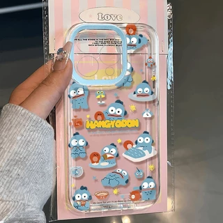 Hangyodon การ์ตูนน่ารักสุนัขดูเดิล นุ่ม เคสIPhone XR 7Plus 8 6 Plus เคส XS X Max เคสไอโฟน 12 11 15 14 13 Pro Max