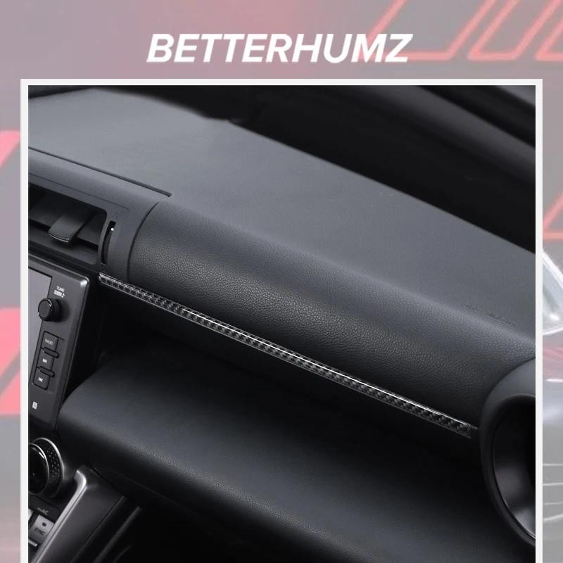 คาร์บอนไฟเบอร์สําหรับ Subaru BRZ/Toyota GR86 2021- ภายในรถด้านหน้าผู้โดยสาร Co-pilot Instrument Trim