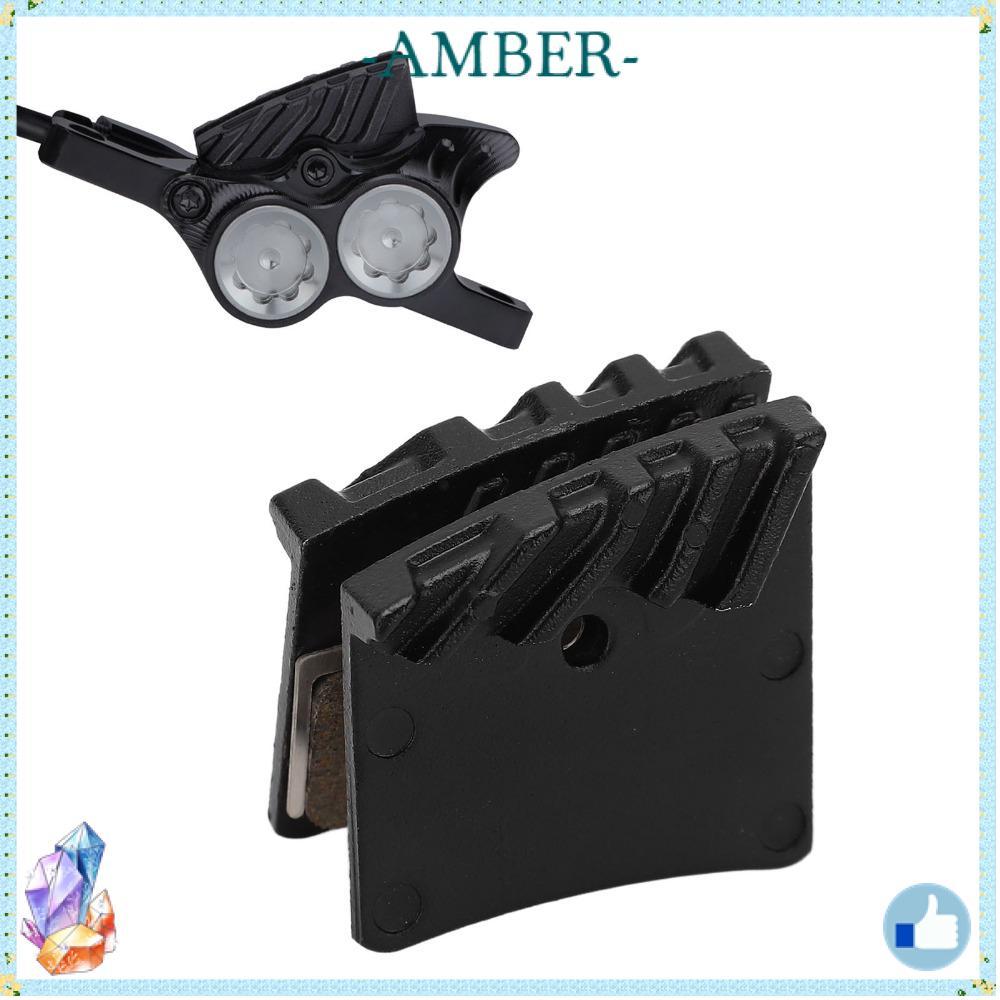 AMBER 2 แผ่นเบรกดิสก์สำหรับจักรยาน สีดำทนทาน สำหรับ IIIPRO E4, M4, M755, M756 และ HOPE M4