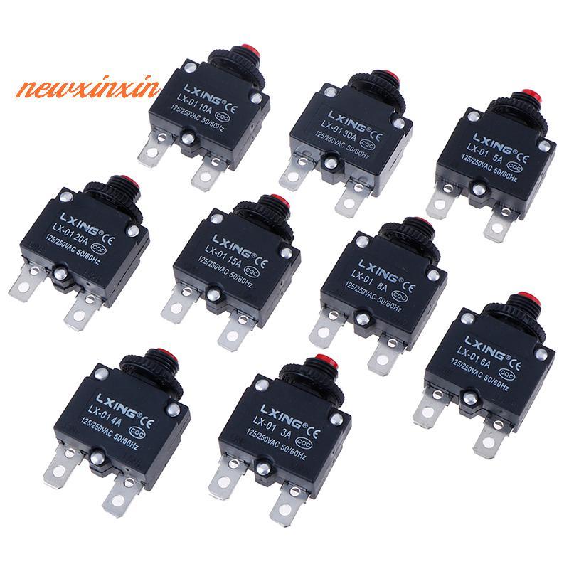 [NT-t] Circuit Breaker Overload Protector Switch Fuse 3A 4A 5A 6A 8A 10A 15A 20A 30A [ใหม่]