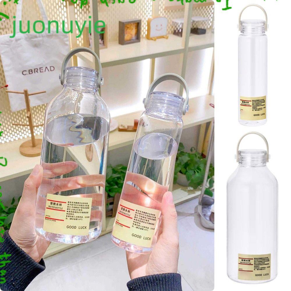 JUONUYIE ถ้วยน้ําพลาสติก 1 ชิ้น, ความจุขนาดใหญ่พร้อมถ้วยกีฬาข้อความ, ทนทานโปร่งใส 400ML/1L นักเรียนถ้วยพกพาที่เรียบง่าย