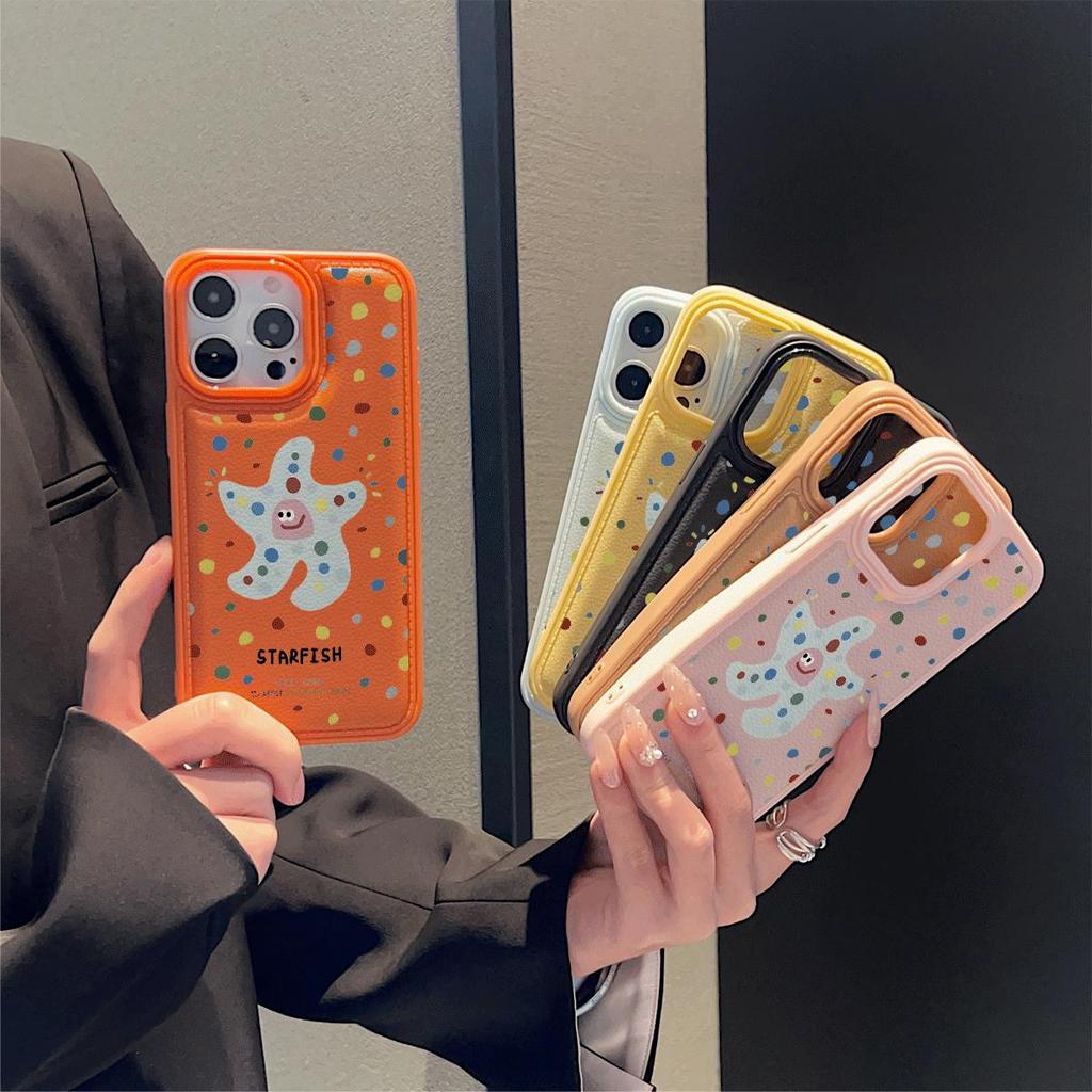 Starfish Dot สําหรับ iPhone 17 16pro case 11 promax 15Plus แพ็คเปล่า