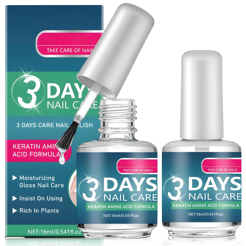 3DaysNailCare-StrengtheningandHydration,KeratinaminoacidNailTreatmentOil,forDry,Week&FragileNails(2ช