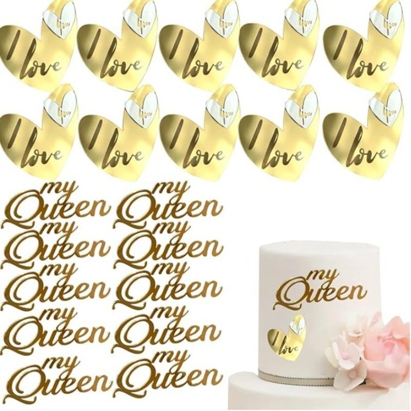 Luxury Queen-Themed Acrylic Cake Topper - Goddess Day & Birthday Party Dessert Decor