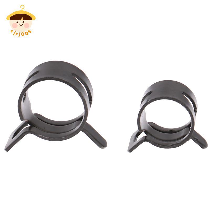 〔8C05〕 10 ชิ้นท่อ Clamps การใช้สาย Water Clamp Hoops Air Tube Fastener ฤดูใบไม้ผลิคลิปเส้นผ่านศูนย์ก