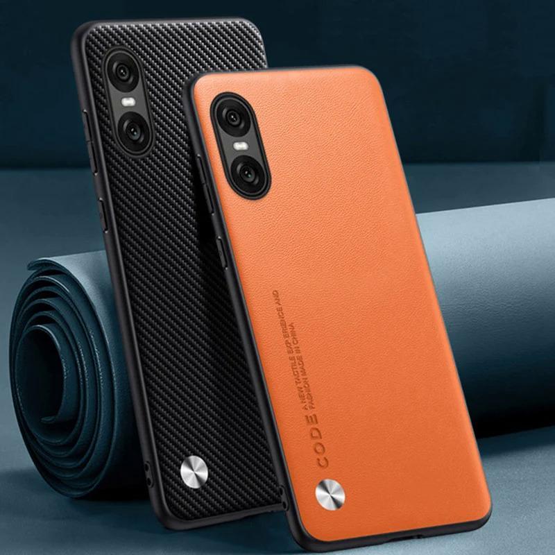 หรูหรา PU หนังสําหรับ Sony Xperia 10 VI 10vi ปกหลังซิลิโคนป้องกันเคสโทรศัพท์สําหรับ Sony Xperia 10 v