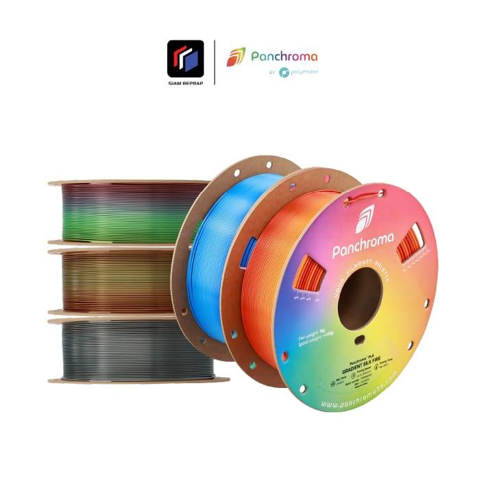 เส้น Polymaker Panchroma™ Gradient Silk ไล่สีเนียนสวย เงางามดุจผ้าไหม