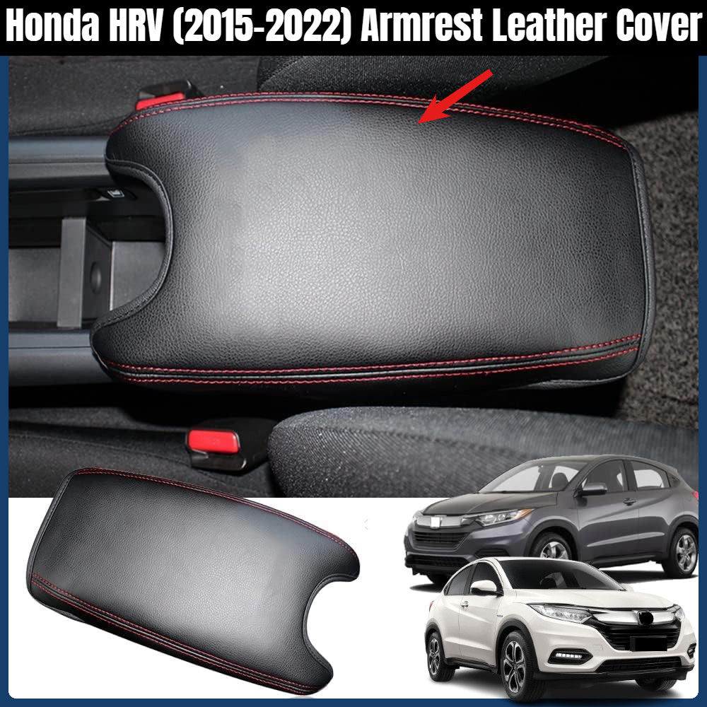 Honda HRV (2015-2022) HRV เบาะหนังที่เท้าแขน Honda HRV ฝาครอบที่เท้าแขนอุปกรณ์เสริม