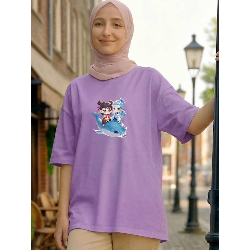 2Y658 [AIYOU] M-5XL เสื้อยืด Baju Perempuan สไตล์ Tshirt ผู้หญิง PLUS ขนาดเสื้อผ้า Crop Top PLUS ขนา