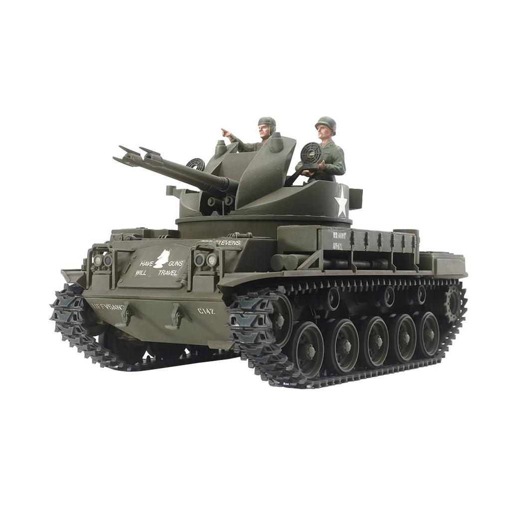 Tamiya 135 Military Miniature Series No161 US Army Anti-Aircraft Self-Propelled Gun M42 Duster พลาสต