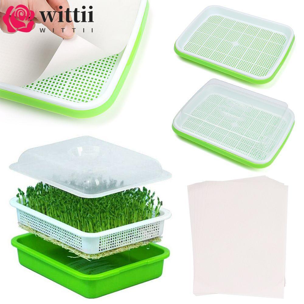 WITTII Grow Nursery Pots Home Garden Nursery Paper Hydroponic ถาดกล่องพืช