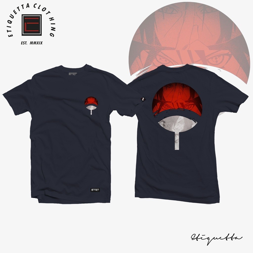 KEMEJA Anime-uniss-Etiquetta Co Shirt.- Naruto - Uchiha v5 Jujutsu kaisen kaos