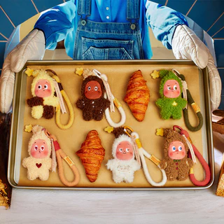 POP MART Twinkle Twinkle Savor the Moment Series- Fresh-baked Mini Cookies Plush Pendant Blind Box (Whole Set) Action Toys Collectable Figure Birthday Gift Kid Toy