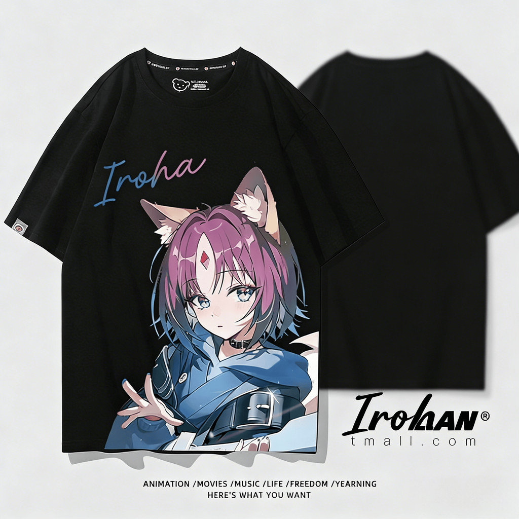 เสื้อยืดธีม Kaguya Houraisan จากโปรเจค Touhou ทำจากเนื้อผ้านุ่ม สวมใส่ได้ทุกวัน