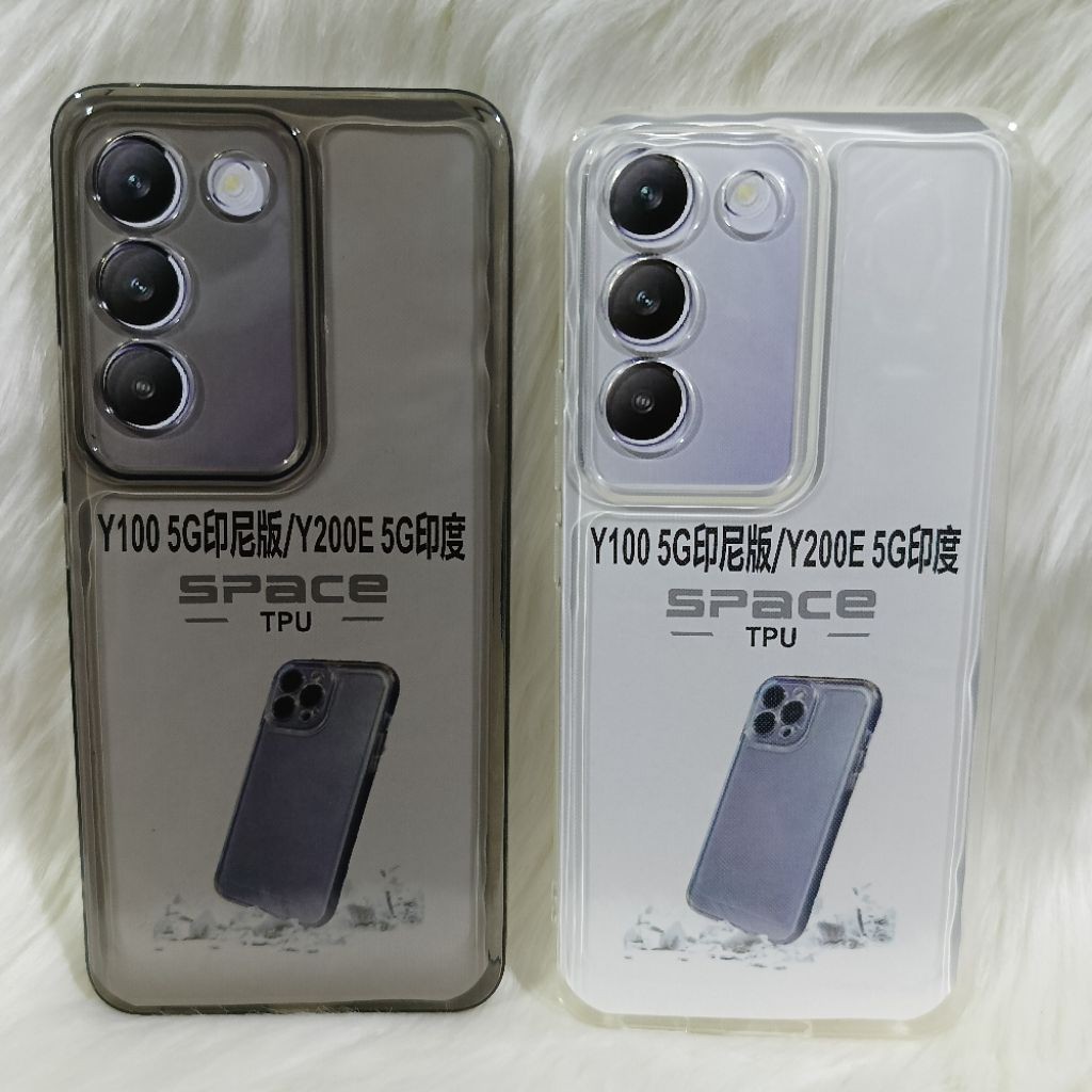 เคส Vivo Y100 5G/4G/Y200E 5G สีดําใส TPU SPACE