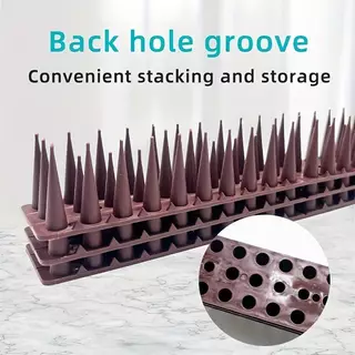 หนามไล่นก 43X4X3.5ซม 12ชิ้น ไล่นกพิราบ ที่ดักนก กันนกพิราบ Bird Spikes กันนกเกาะ อุปกรณ์ไล่นกทำรัง ก้อนไล่นกพิราบ