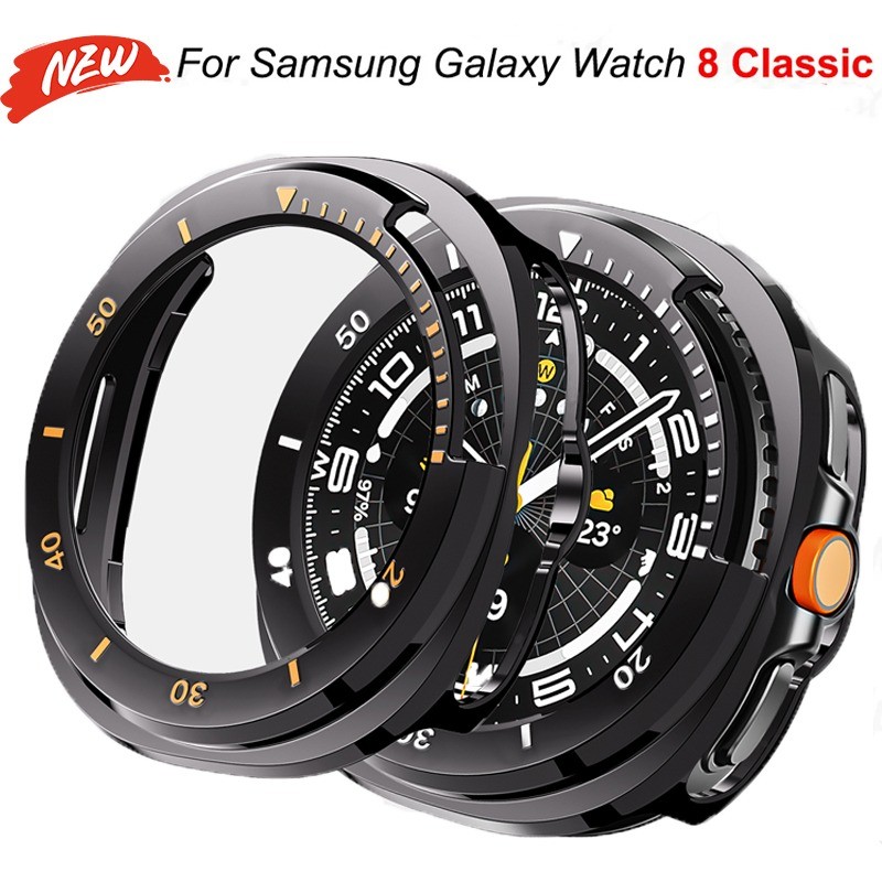Hollowed out สําหรับ Samsung Galaxy Watch 8 คลาสสิก 46 มม.กันชน PC สําหรับ Galaxy Watch 8 คลาสสิกฝาครอบนาฬิกาอุปกรณ์เสริม