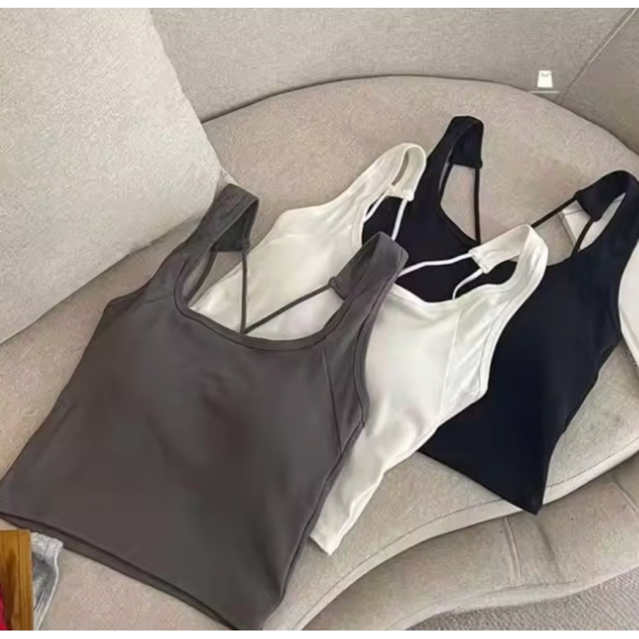YEPPO Tanktop Bra เสื้อครอปผู้หญิง Gym Sports Cross Strap รุ่น