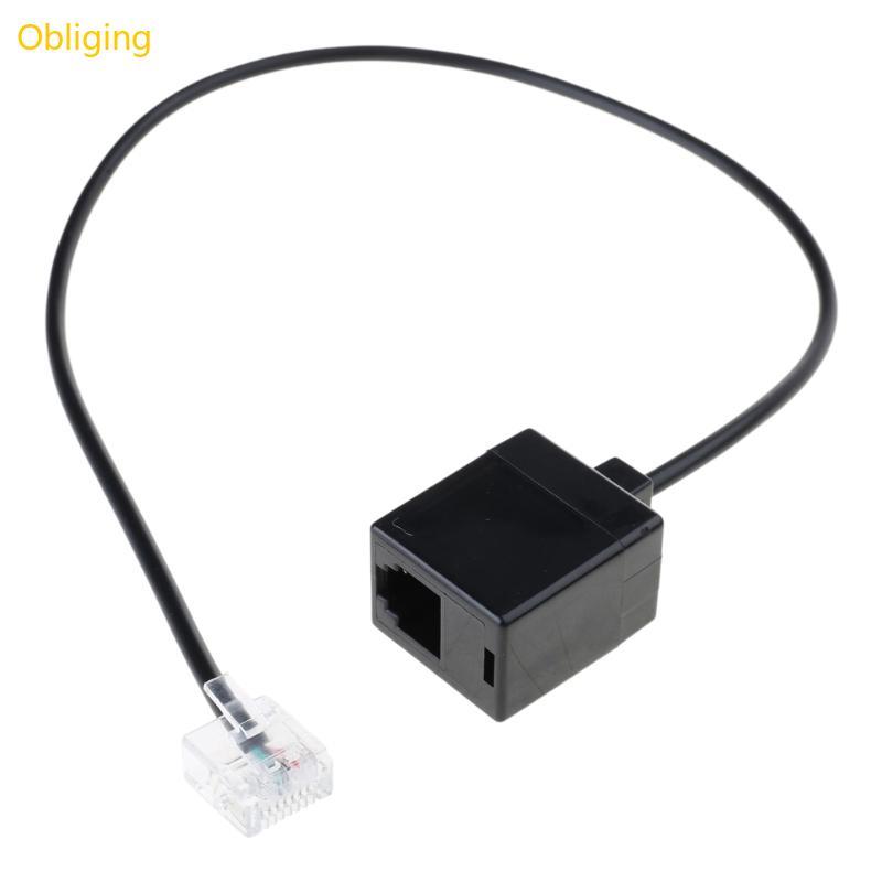 RJ45 to RJ11 Converter Cable for Landline Connection RJ45 8P8C to RJ11 6P6C Cord