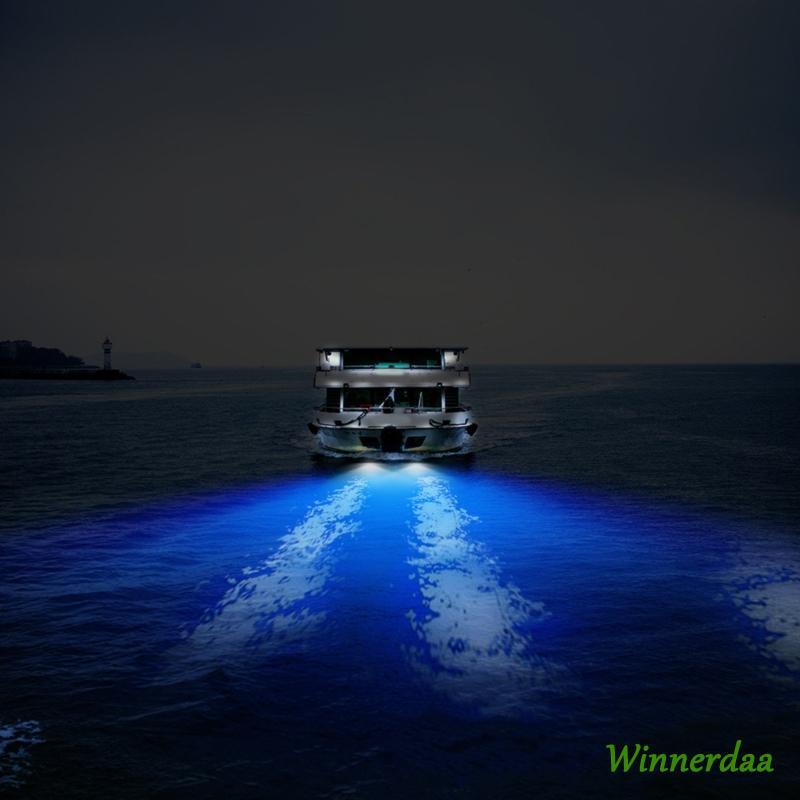 WIN Boat Navigation Light 50W 27 LED ใต้น้ํา Pontoon Marine Boat Transom Light