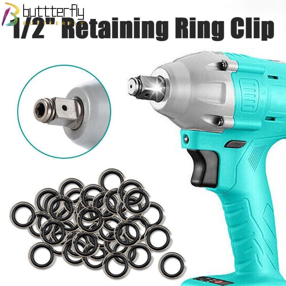 BUTTTERFLY 1/2 "แหวนยึด, ไดรฟ์ยึด O-Ring คลิป, ปฏิบัติ Anti Detachment Snap แหวน Impact ประแจอุปกรณ์เสริม