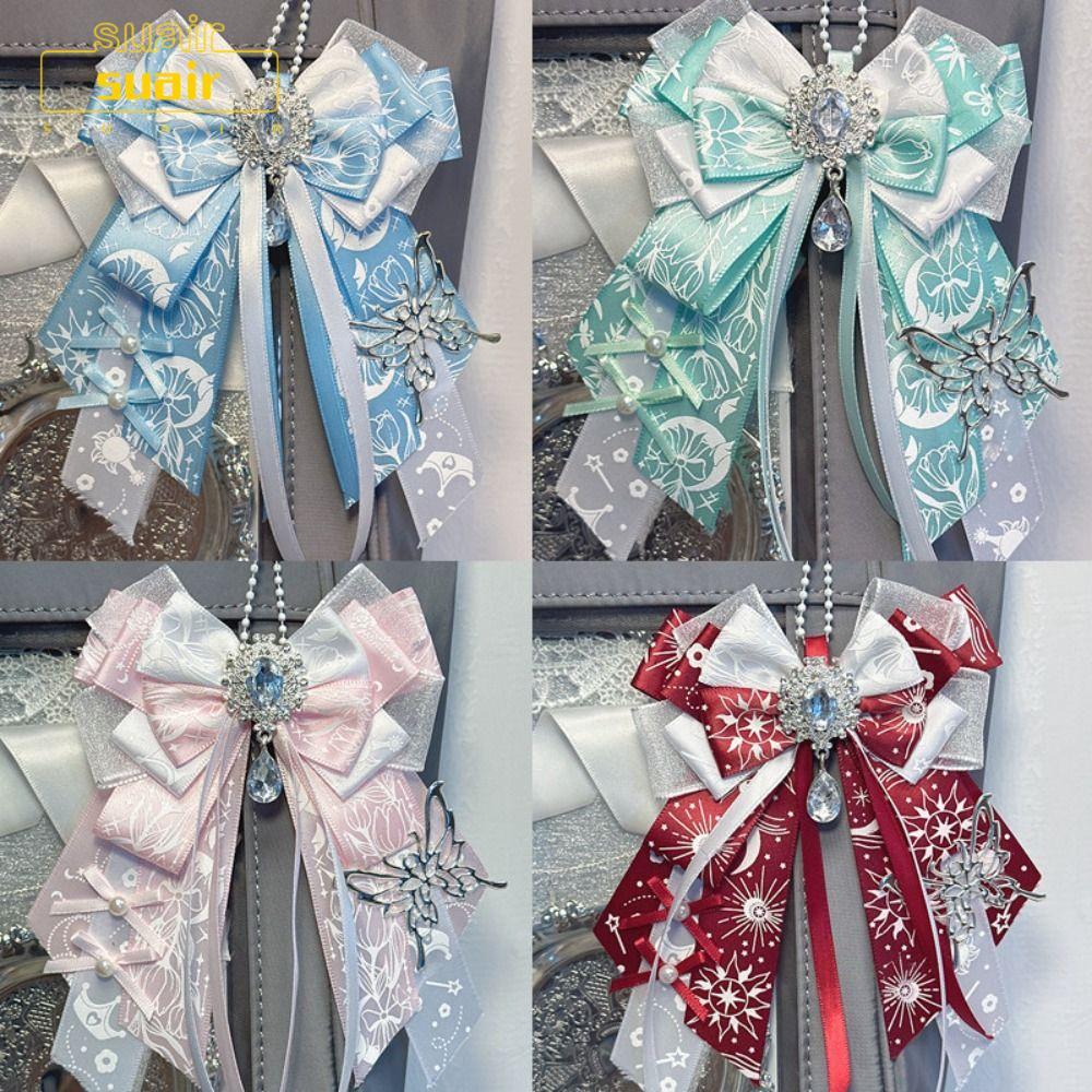 ของตกแต่งSUAI Itabag: ริบบิ้นและเครื่องประดับทำด้วยมือสไตล์อนิเมะ, โบว์สตริงเกอร์, พิน DIY, อุปกรณ์ตกแต่งกระเป๋า