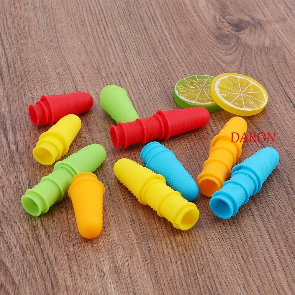 DARON Fingers Cover Anti-slip 3 ชิ้น/5 ชิ้นชุดสําหรับทําอาหารทนความร้อนทนอุณหภูมิสูงหมวกนิ้ว