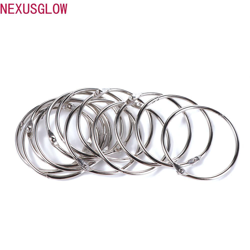 NEXUSGLOW Hooks Rings Metal Anti Rust Stainless Steel Shower Curtain
