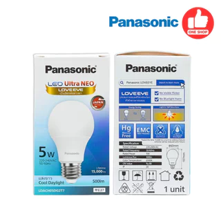 *1หลอด* Panasonic หลอด LED BULB รุ่น NEO ขนาด 3w 5w 7w 9w 12w 15w 20w 23w ขั้ว E27 หลอดไฟ แอลอีดี พานาโซนิค หลอดประหย...