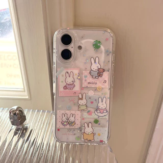 เคสไอโฟน17 13เคสใสแวววาวลายมิฟฟี่ ม้า2026 ฮิต สำหรับ IPhone 16 13 17 Air 12 11 15 14 Pro Max XR X XS 7 8 15 16 14 Plus