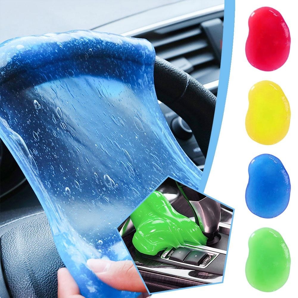 แป้นพิมพ์ทําความสะอาดกาว Slime ที่วางแก้ว Sticky Jelly Gel Wiper Slime Compound Dust Cleaner D2z9