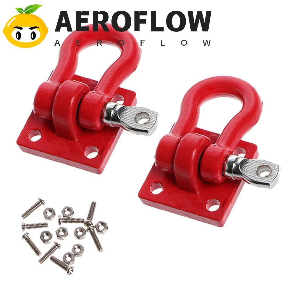 AEROFLOW โลหะ Trailer Hook คู่ SCX10 โลหะ Crawler RC สําหรับรถบรรทุก Scale SCX-10 Winch RC Crawler H