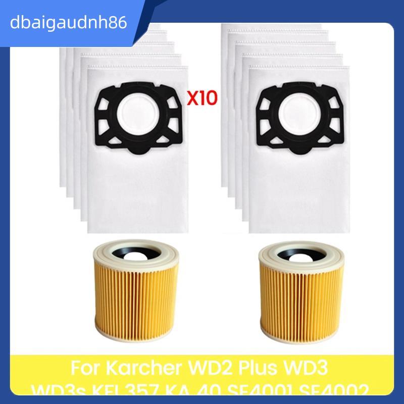 READY STOCK2.863-314.0 ถุงกรองสําหรับ WD2 Plus WD3 WD3s KFI 357 SE4001 SE4002 KA 40 เครื่องดูดฝุ่น