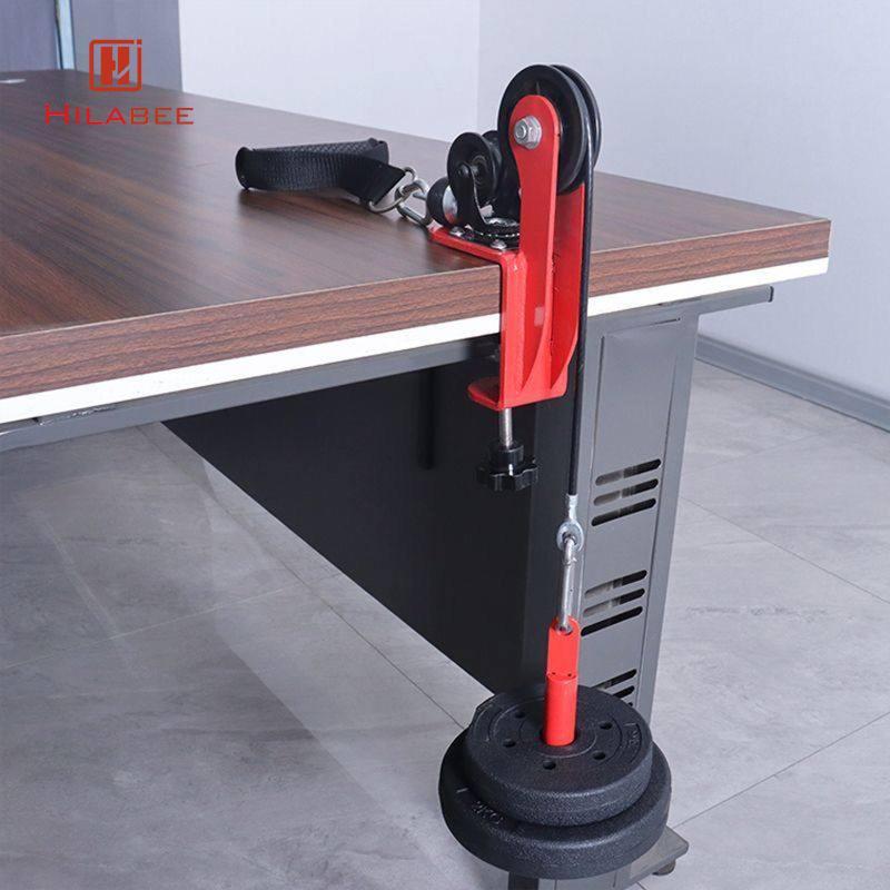 HILABEE Arm Wrestling Table Pulley System อุปกรณ์ฟิตเนสพร้อมสาย Desktop Pulley Machine