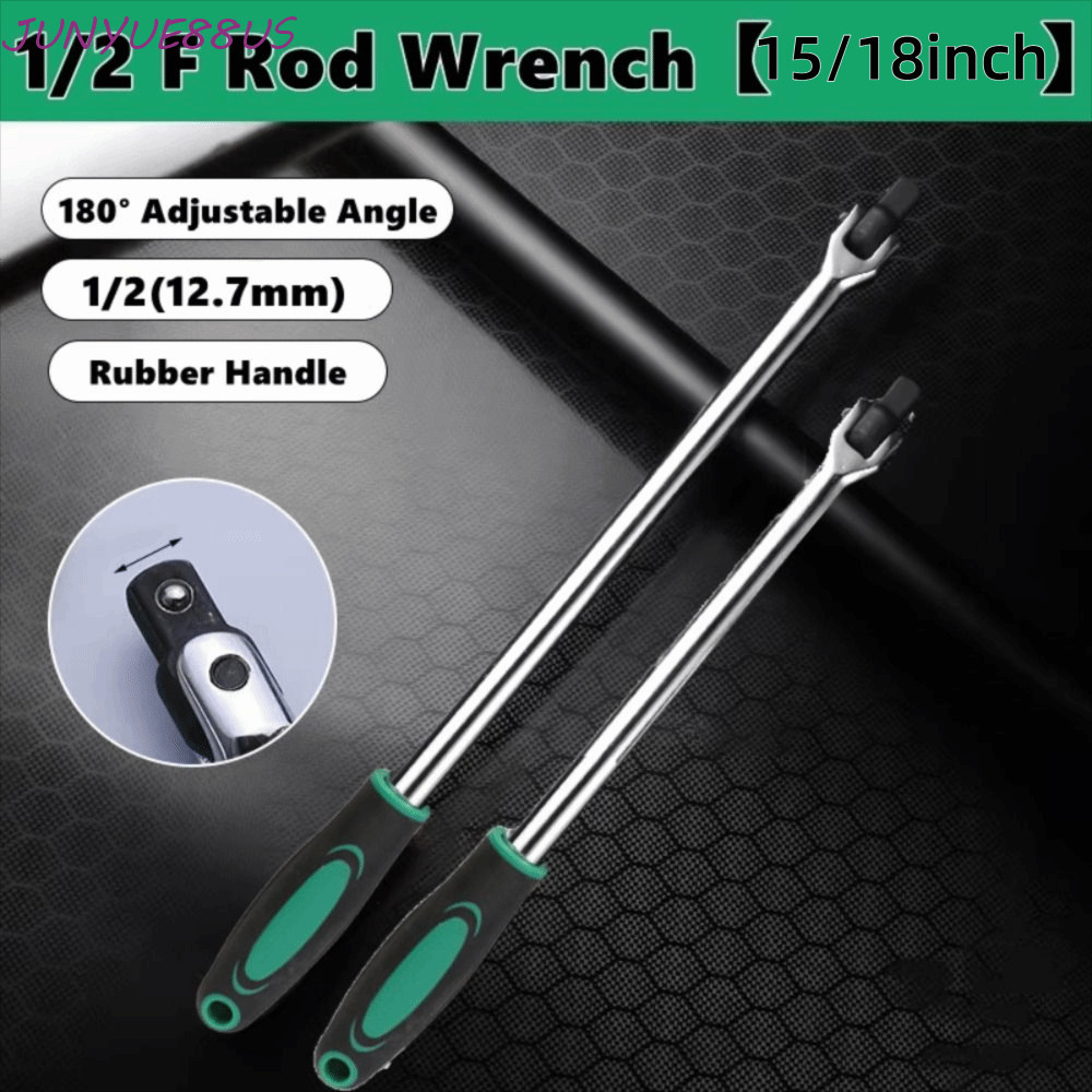 JUNYUE88US 1/2'' F Rod ประแจซ็อกเก็ต, 1/2 ไดรฟ์ 15 18 ซ็อกเก็ตบาร์เบรกเกอร์ประแจ,ลื่นจับ 180 องศาหมุ