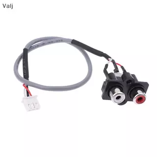 สายสัญญาณเสียง30ซม. 2 RCA ไปยัง XH2.54MM-3PIN ช่องเสียบอินพุตเสียงส่วนต่อประสานสัญญาณเสียงสำหรับแผงเครื่องขยายเสียง