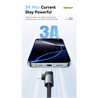 Essager 65W อลูมิเนียมอัลลอยด์ Type C ถึง L+ C สาย 2 in 1 อะแดปเตอร์สายไฟชาร์จเร็ว USB2.0 480Mbps สําหรับทั้งอุปกรณ์ Type-C และ iP