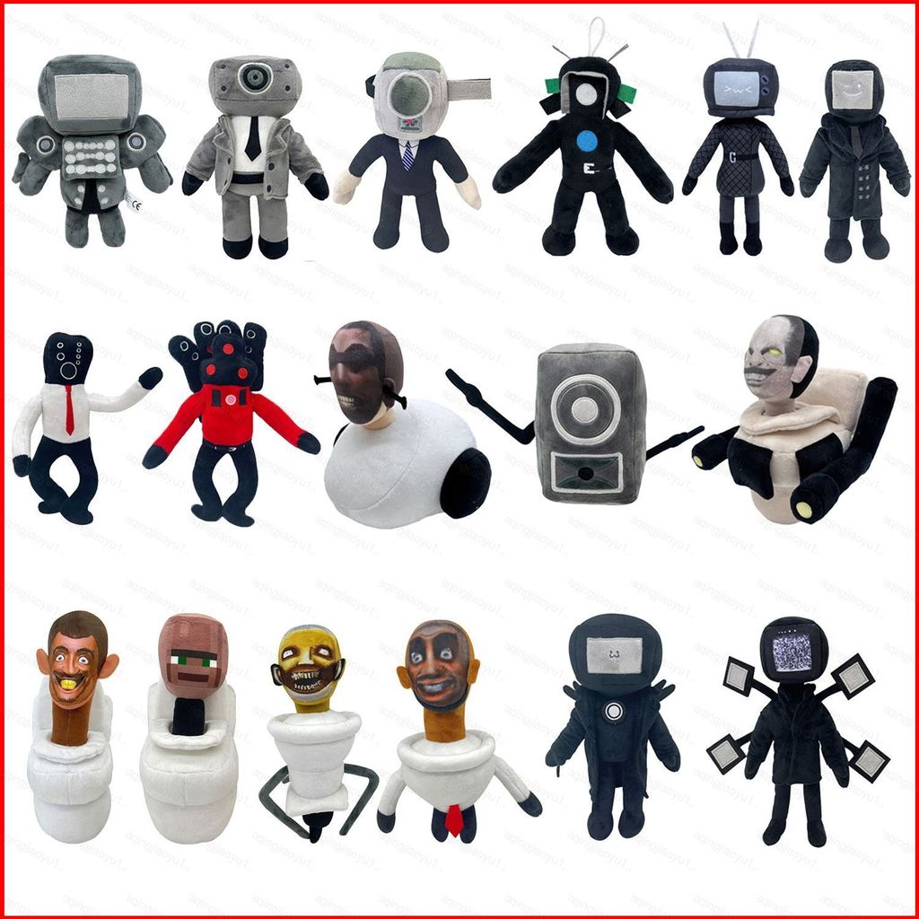 HQ Skibidi ห้องน้ําตุ๊กตาตุ๊กตาถังห้องน้ํา Man สาว TV Man Titan TV Man Monitor Man ตุ๊กตาของเล่นสําห