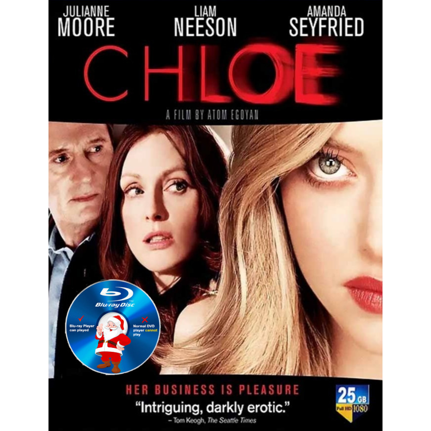 PG-BLURAY ENGLISH MOVIE Chloe 2009 . Thriller Julianne Moore Liam Neeson