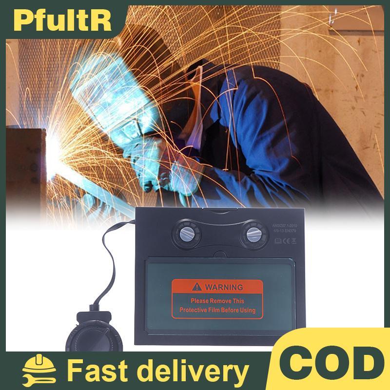 Null หมวกกันน็อคเชื่อมเลนส์เลนส์เชื่อม Auto Darkening TX500C 110*90 มม.แผงพลังงานแสงอาทิตย์เชื่อมหมว