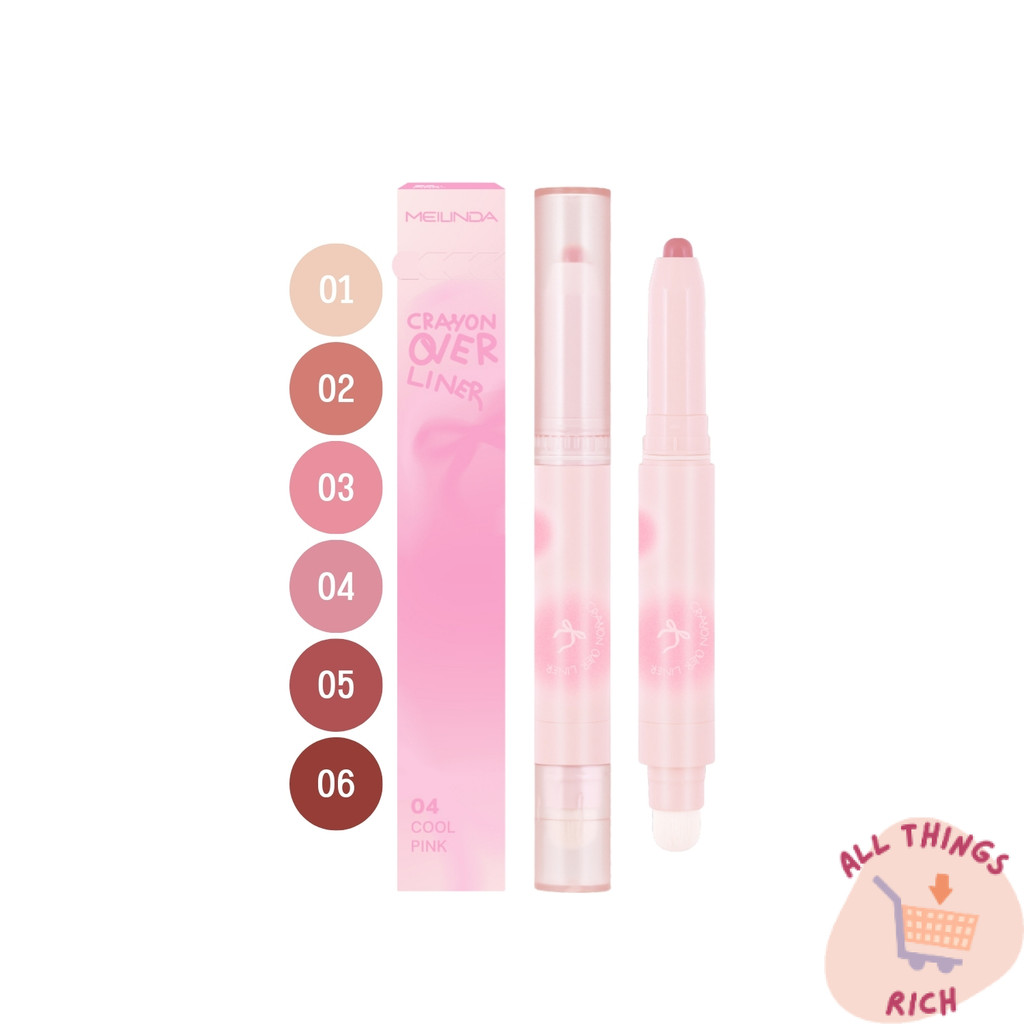 MEILINDA Crayon Over Liner เมลินดา ลิปไลน์เนอร์ เนื้อนุ่ม เขียนง่าย สีสวย ลิป เขียนขอบปาก 1 แท่ง