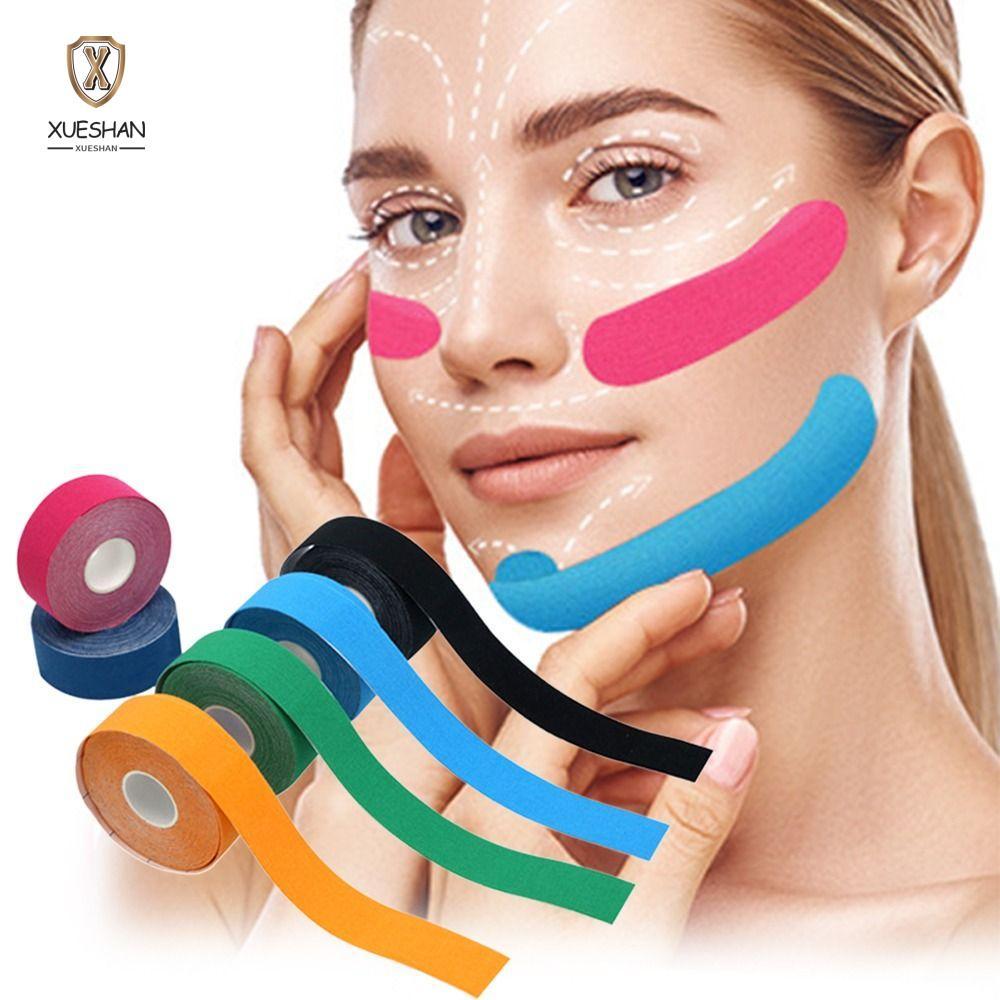 XUESHAN Face Toning Belts, กระชับผิวญี่ปุ่น Face Tape, Hot Toning Anti-Wrinkle Face Lift Tape