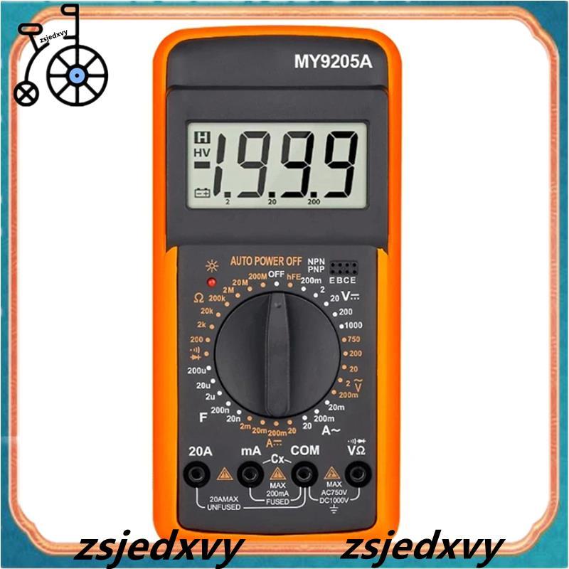 DT9205A มัลติมิเตอร์แบบดิจิตอลหลายเมตร DC แอมมิเตอร์