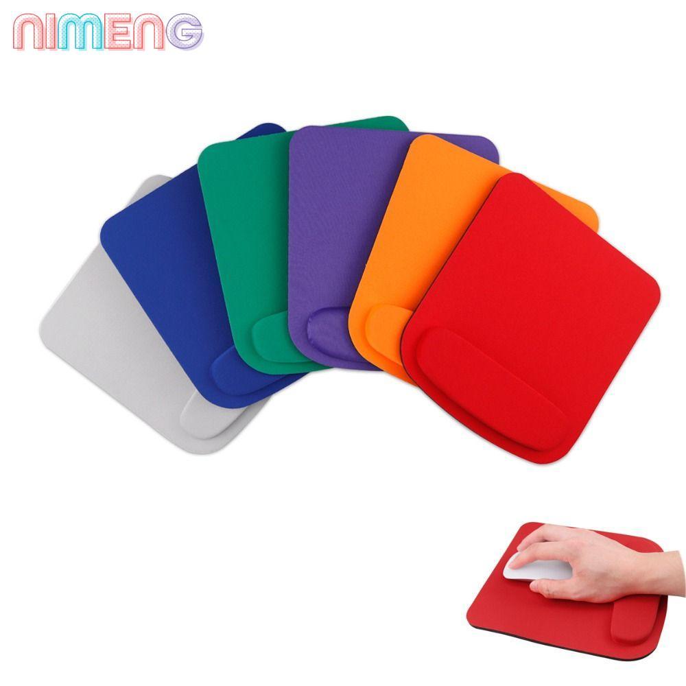 NIMENG แผ่นรองเมาส์สําหรับเล่นเกมสํานักงาน, อุปกรณ์สํานักงานสีทึบแผ่นรองเมาส์รองข้อมือ, แผ่นรองเมาส์โต๊ะ EVA ฟองน้ําหนา